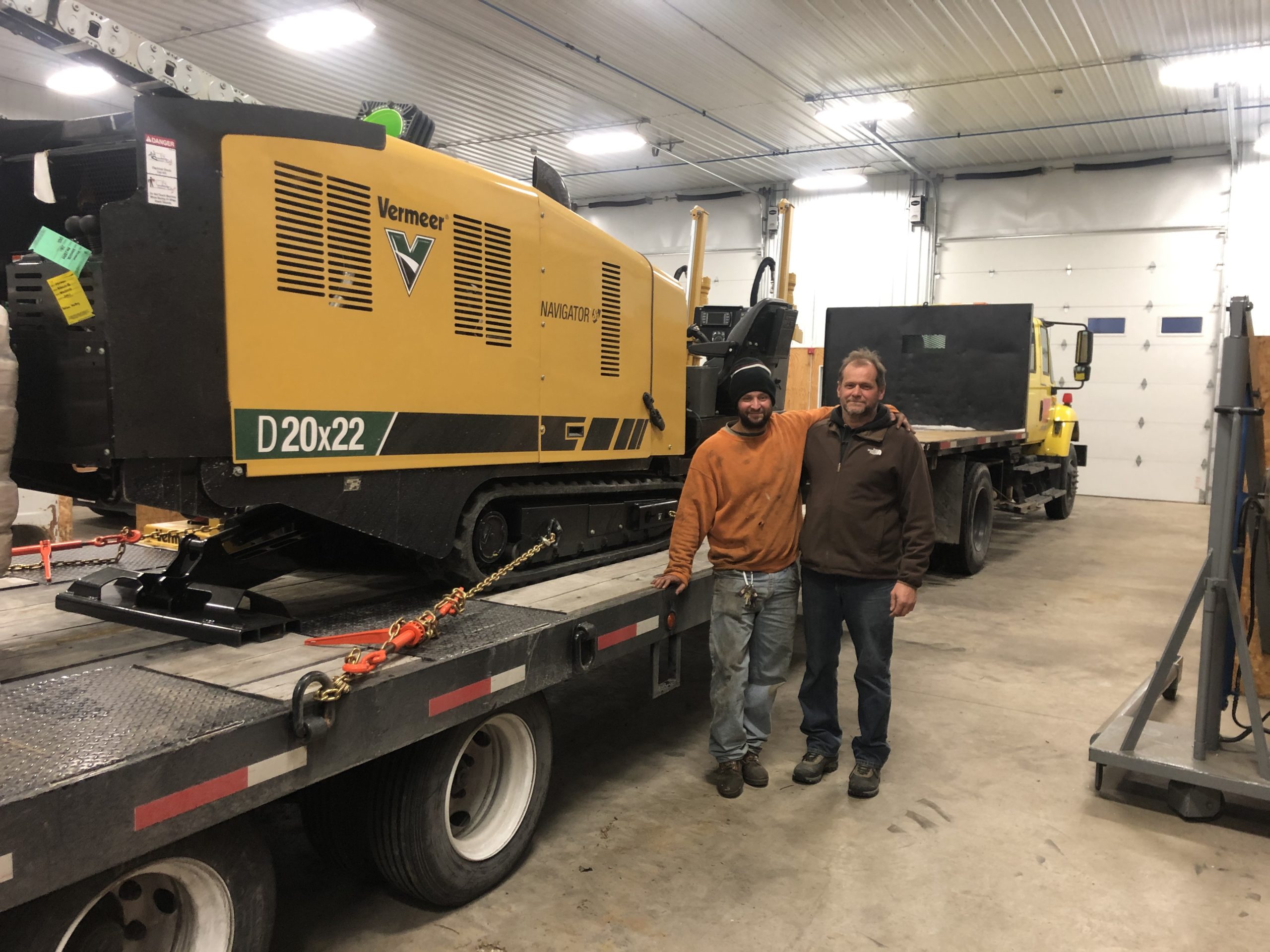 Wine Valley Utility team working on a communication line